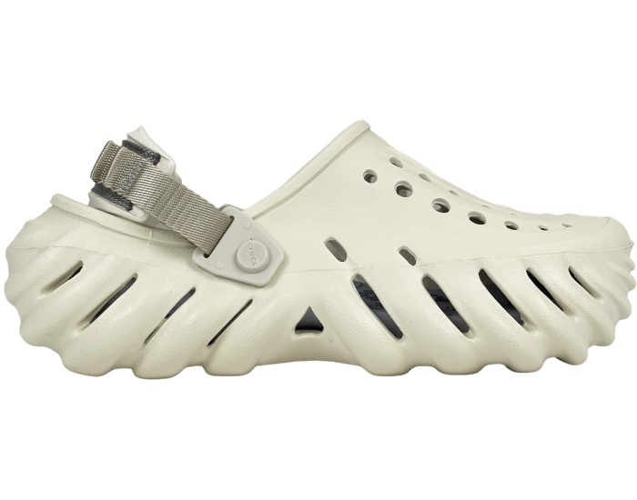 Crocs Echo Clog Bone Grey белые с серым