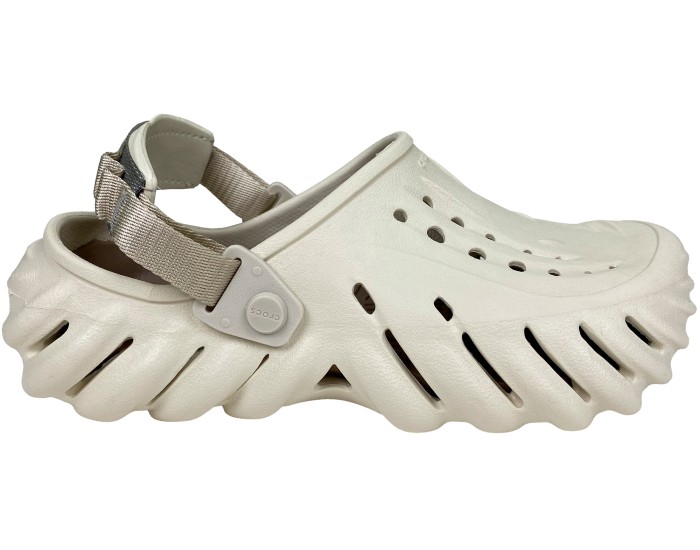 Crocs Echo Clog Stucco кремовые с коричневым