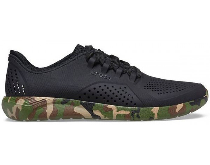 Кроссовки Crocs Mens LiteRide Printed Camo Pacer черные