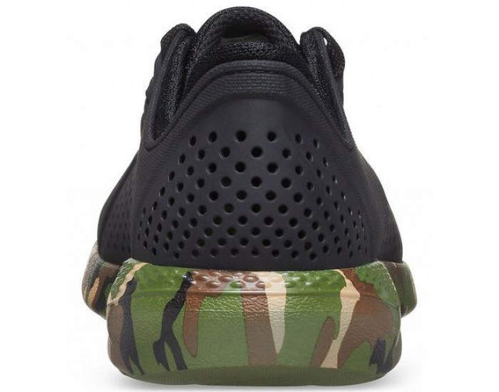 Кроссовки Crocs Mens LiteRide Printed Camo Pacer черные