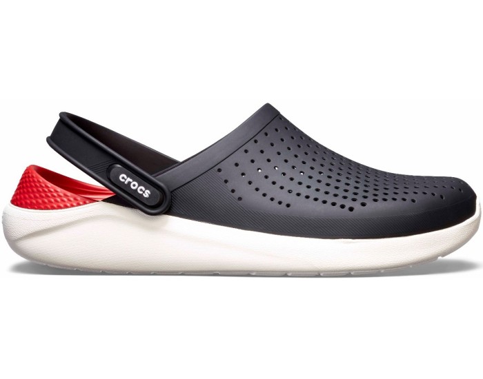 Crocs LiteRide Clog Black Red Черные с красным