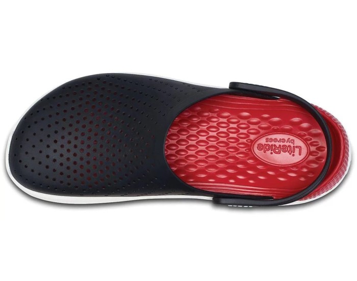 Crocs LiteRide Clog Black Red Черные с красным