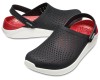 Crocs LiteRide Clog Black Red Черные с красным