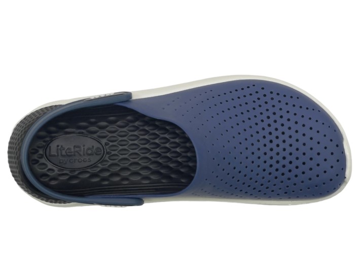 Crocs LiteRide Clog Blue Steel Синие с белым