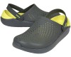 Crocs LiteRide Clog Черные с желтым