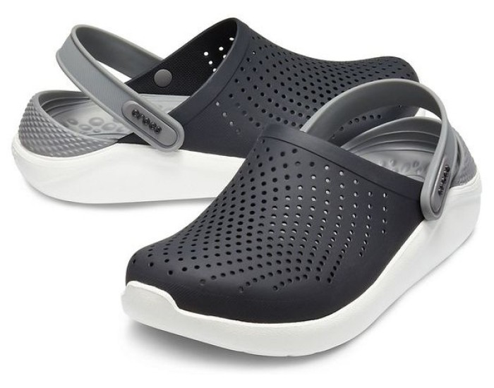 Crocs LiteRide Clog Черные с белым