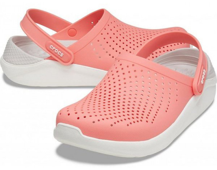 Crocs LiteRide Clog Розовые с белым