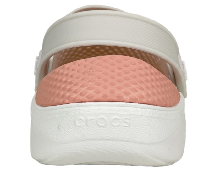 Crocs LiteRide Clog кремовые с розовым