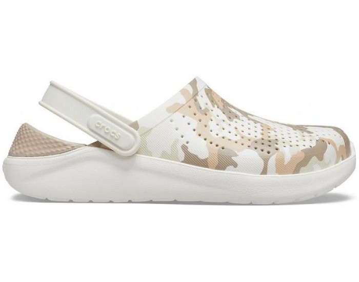 Crocs LiteRide Printed Camo Clog Бежевые