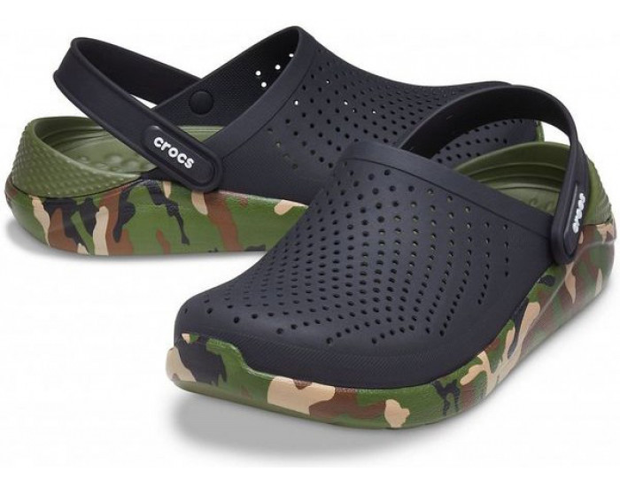 Crocs LiteRide Printed Camo Clog Черные