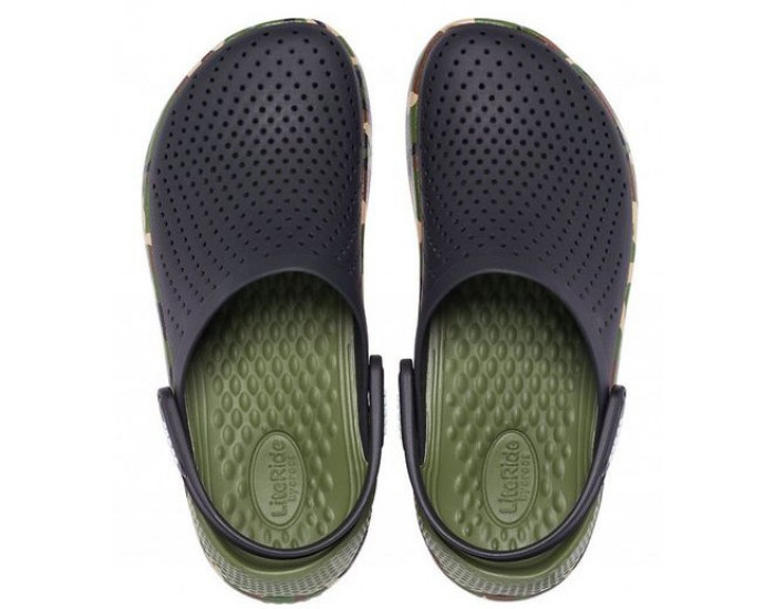 Crocs LiteRide Printed Camo Clog Черные