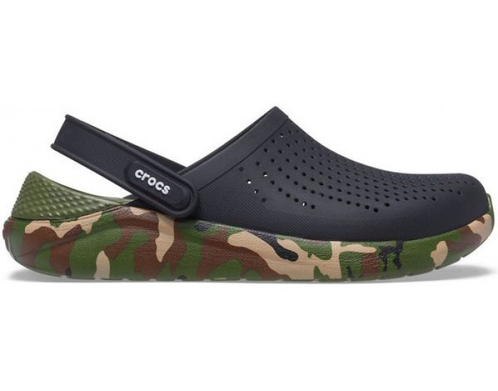 Crocs LiteRide Printed Camo Clog Черные