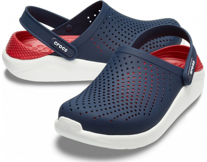 Crocs LiteRide Clog Синие с красным