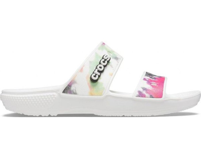 Crocs Classic Tie-Dye Graphic Sandal Белые