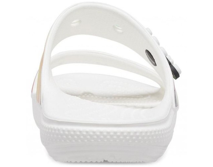 Crocs Classic Tie-Dye Graphic Sandal Белые