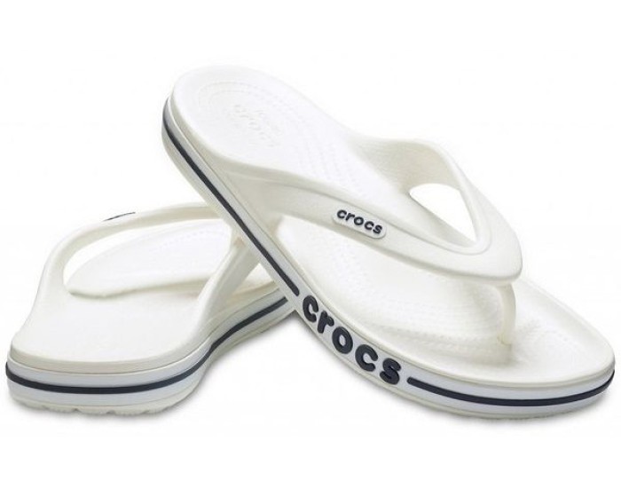 Crocs Bayaband Flip Белые с черным
