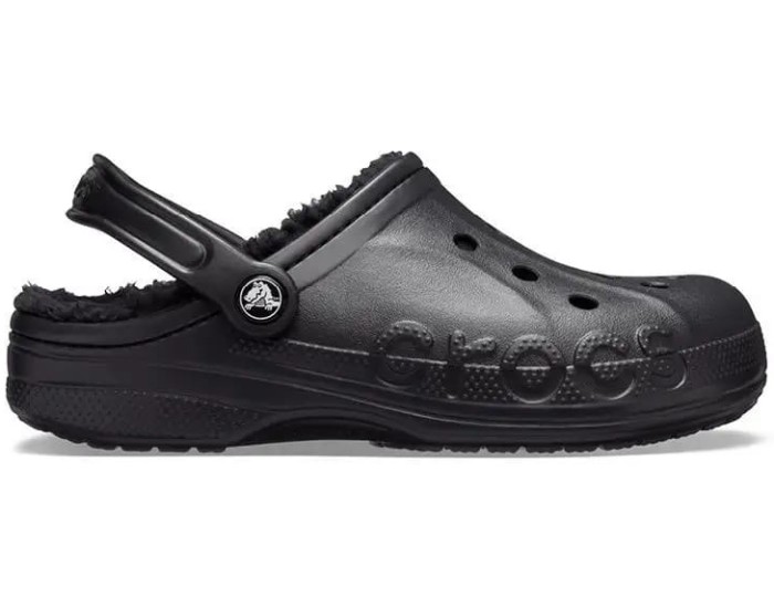 Crocs Baya Lined Clog Утепленные Черные