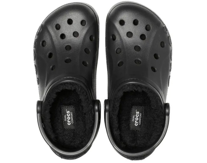 Crocs Baya Lined Clog Утепленные Черные