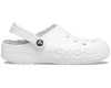 Crocs Baya Lined Clog Утепленные Белые с серым