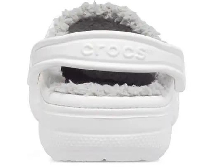 Crocs Baya Lined Clog Утепленные Белые с серым