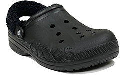 Crocs Baya Lined Fuzz Clog Утепленные Черные