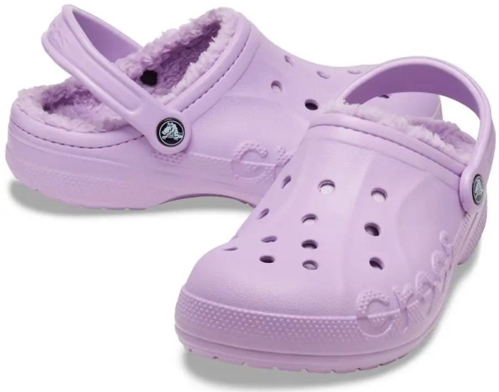 Crocs Baya Lined Clog Утепленные Сиреневые