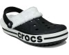 Crocs Bayaband Clog Утепленные Черные (мех снимается)