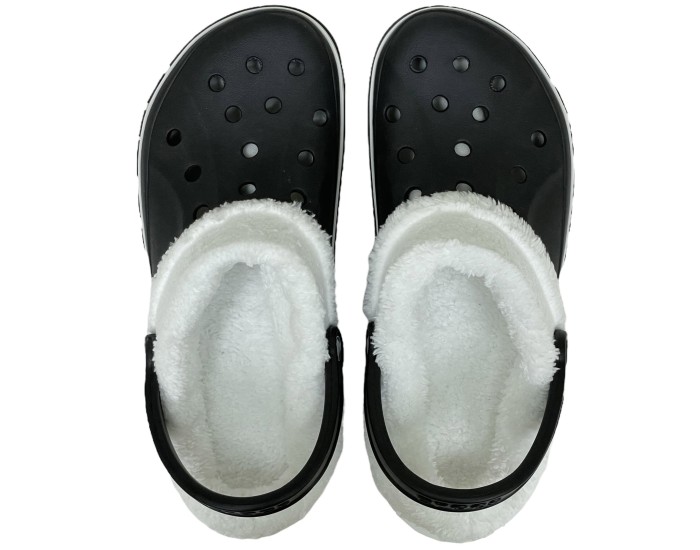Crocs Bayaband Clog Утепленные Черные (мех снимается)