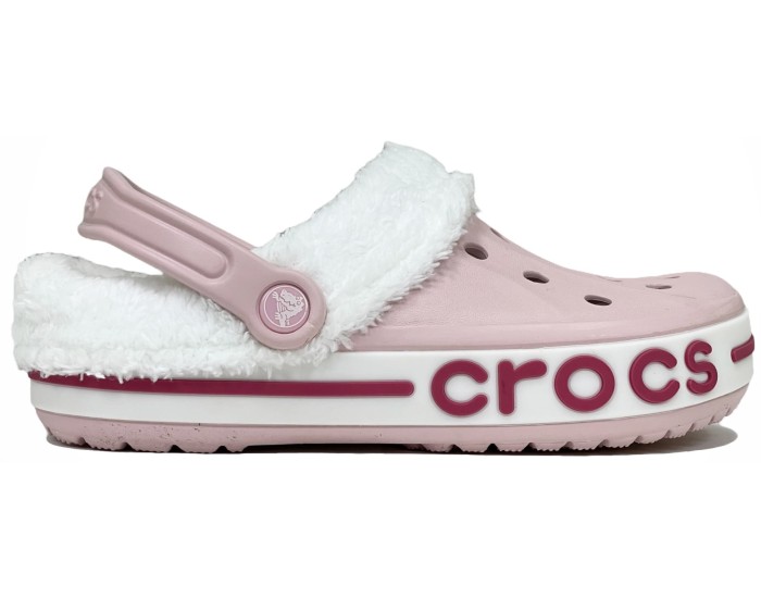 Crocs Bayaband Clog Утепленные Розовые (мех снимается)