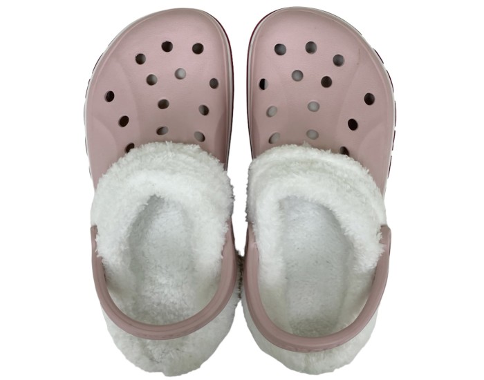 Crocs Bayaband Clog Утепленные Розовые (мех снимается)