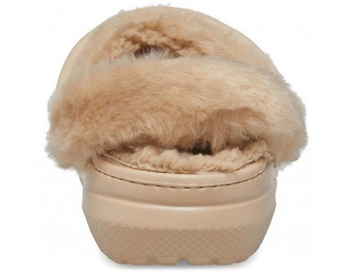 Crocs Classic Fur Sure Утепленные Бронзовые