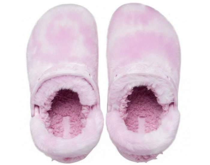 Crocs Classic Fur Sure Утепленные Розовые