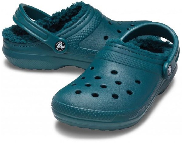 Crocs Classic Lined Clog Утепленные Бирюзовые