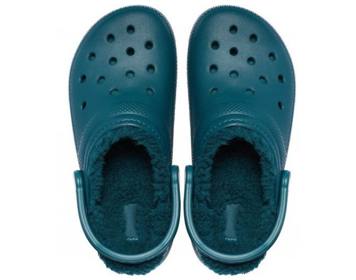 Crocs Classic Lined Clog Утепленные Бирюзовые