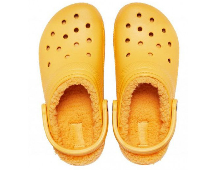 Crocs Classic Lined Clog Утепленные Оранжевые