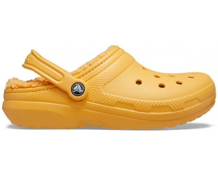 Crocs Classic Lined Clog Утепленные Оранжевые