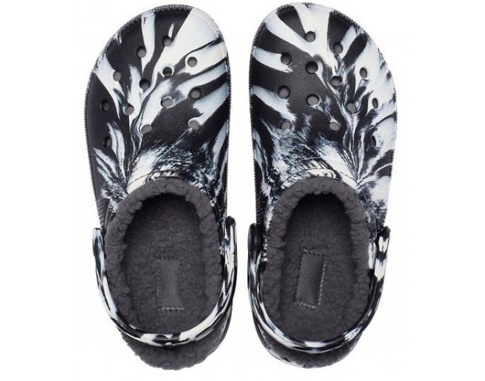 Crocs Classic Lined Marbled Clog Утепленные Белые