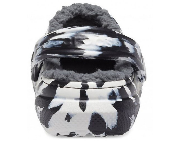 Crocs Classic Lined Marbled Clog Утепленные Белые